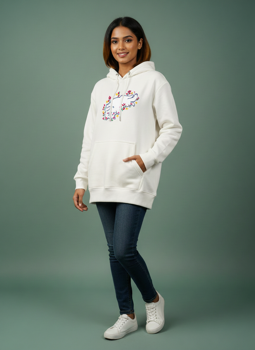 Stylish Cat Floating Elegantly Hoodie for BD Comfort