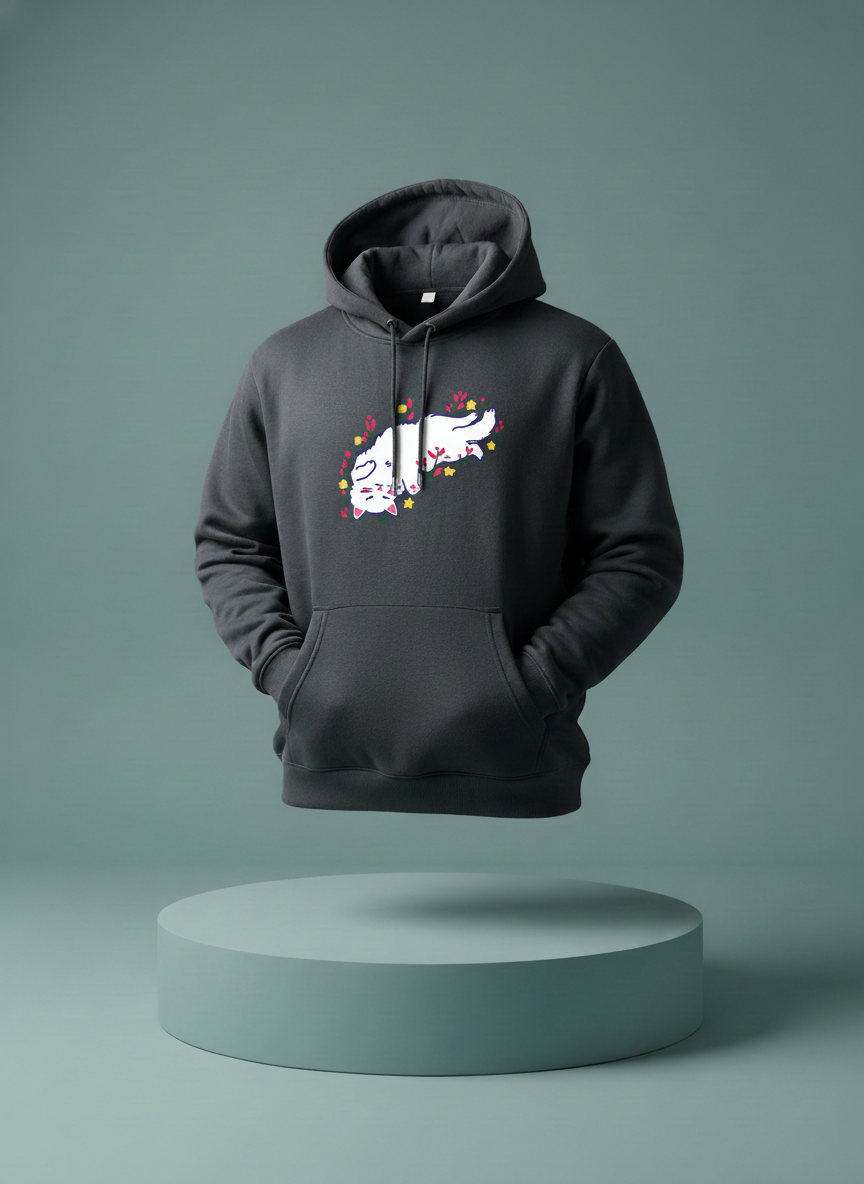 Stylish Cat Floating Elegantly Hoodie for BD Comfort