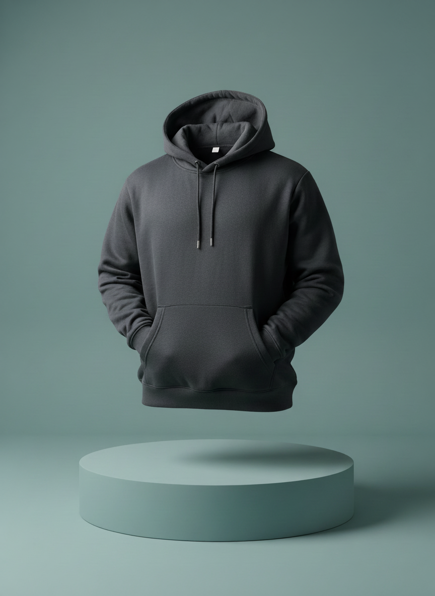 Unisex Black Pullover Hoodie - Premium Comfort & Versatility