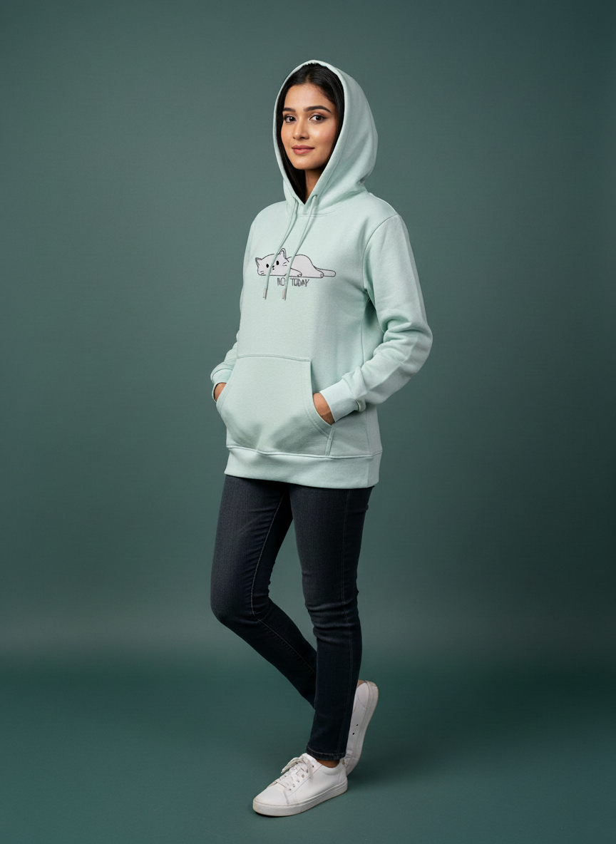 Not Today Lazy Cat Hoodie | Comfy & Stylish for BD