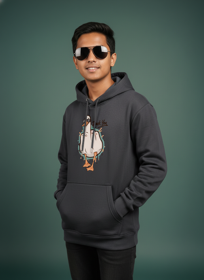 Duck You Graphic Hoodie - Trendy & Comfy BD