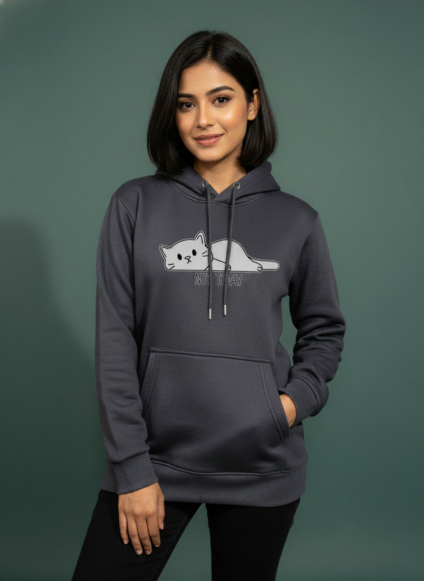Not Today Lazy Cat Hoodie | Comfy & Stylish for BD