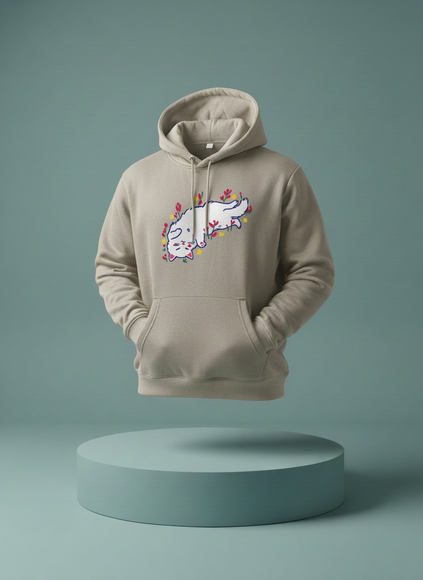 Stylish Cat Floating Elegantly Hoodie for BD Comfort