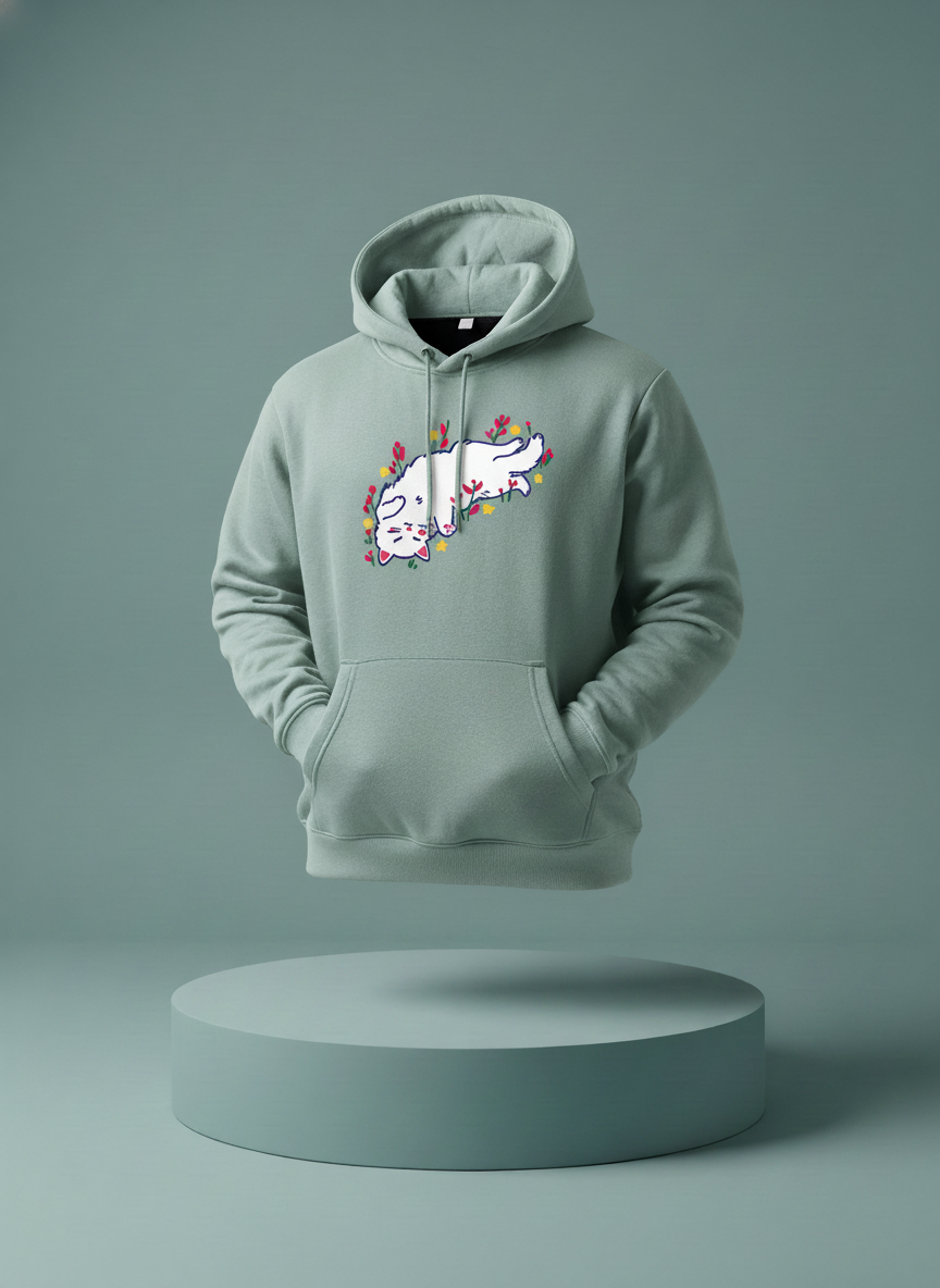 Stylish Cat Floating Elegantly Hoodie for BD Comfort