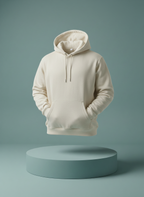 Unisex Cream Pullover Hoodie - Soft & Premium Comfort