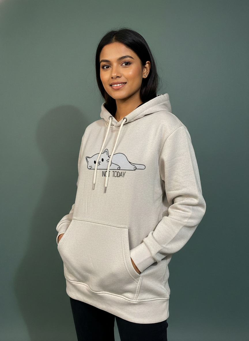 Not Today Lazy Cat Hoodie | Comfy & Stylish for BD