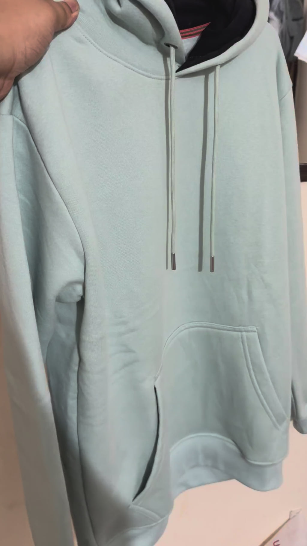 Unisex Soft Fleece Pullover Hoodie - Sage Green